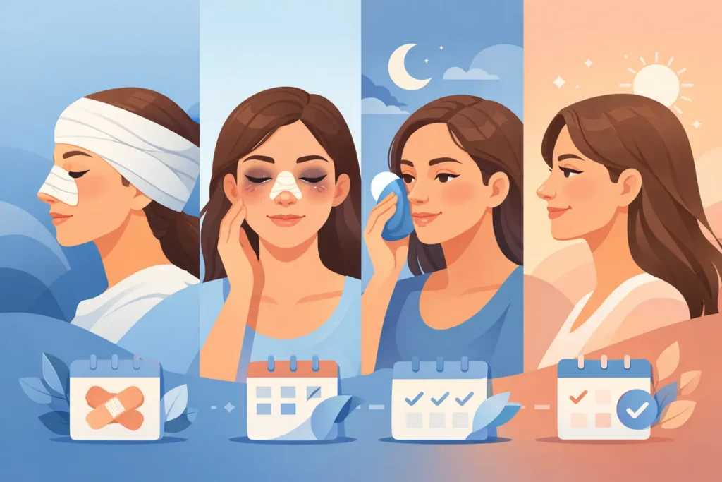 Rhinoplasty Recovery Week by Week